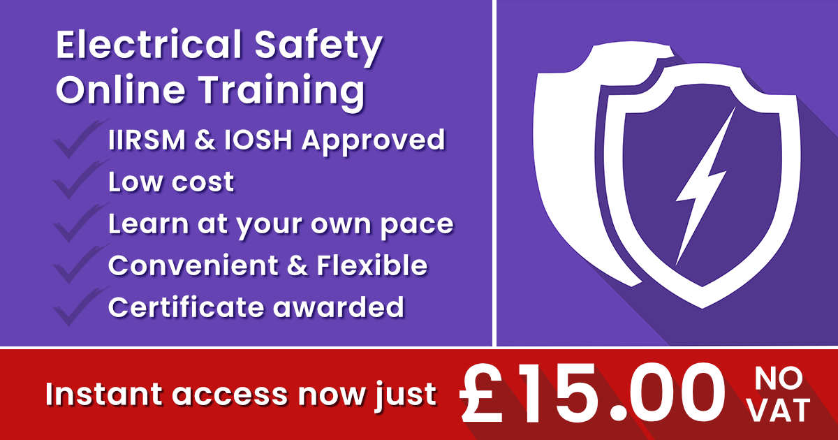 Electrical Safety Online Training just £15 Insight Online Training
